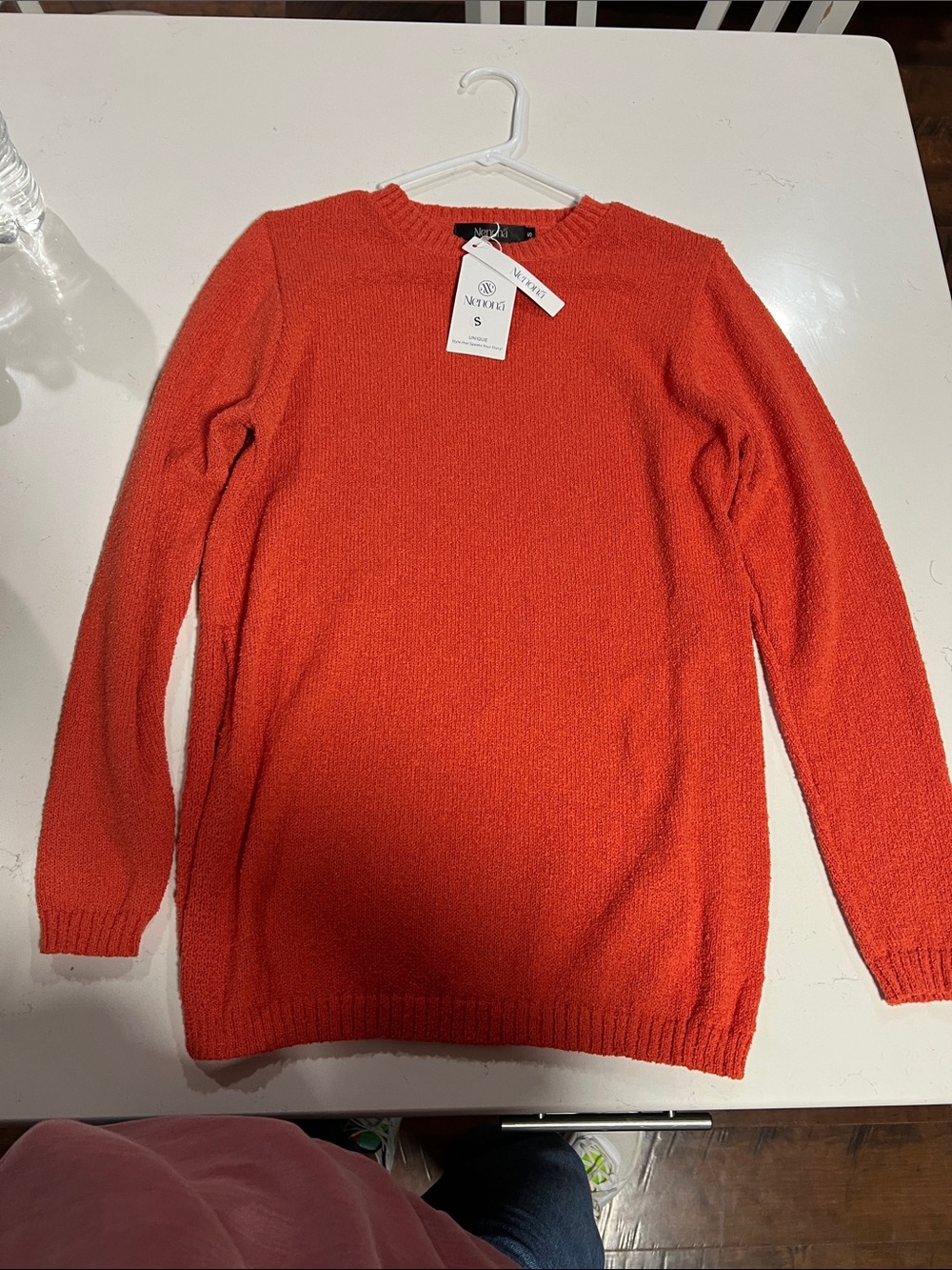 Women's Crewneck Sweater - Orange